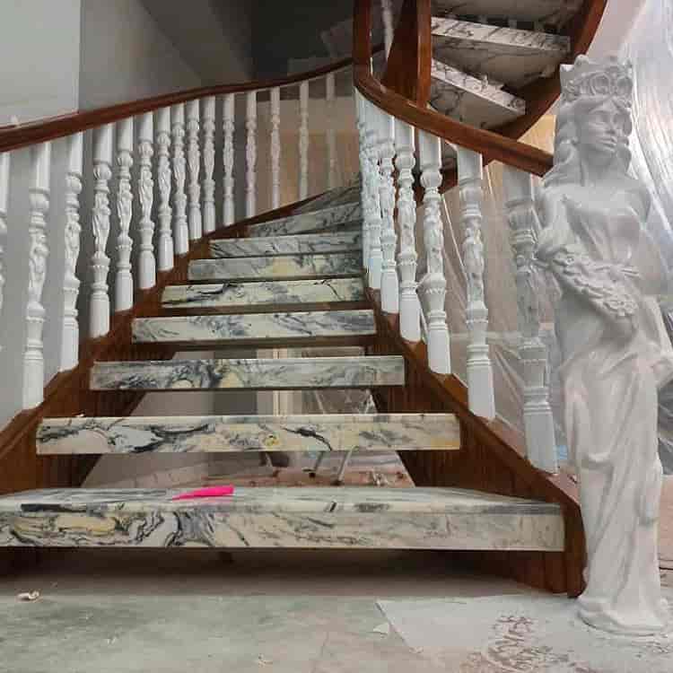 نرده های چوبی گرد با پایه سی ان سی مدل عروس