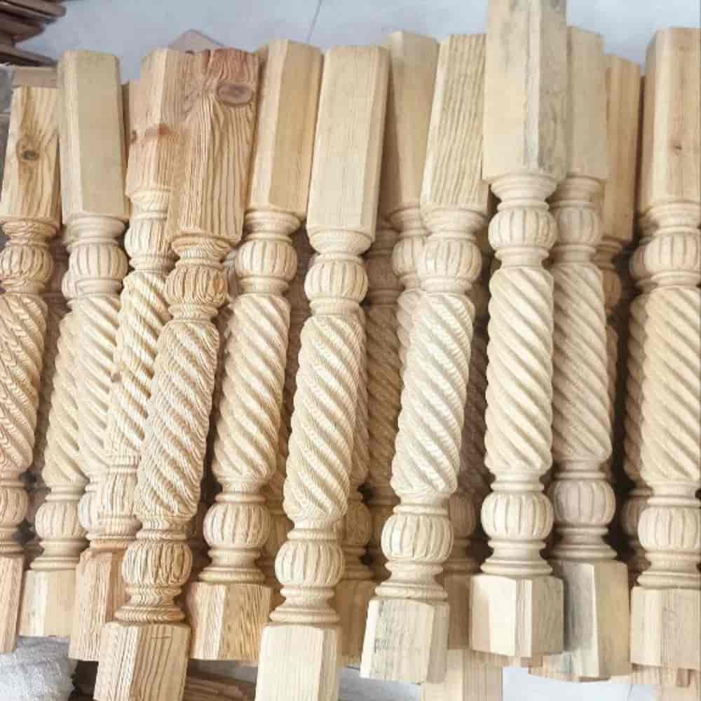 پایه های چوبی مدل مارپیچ شیار