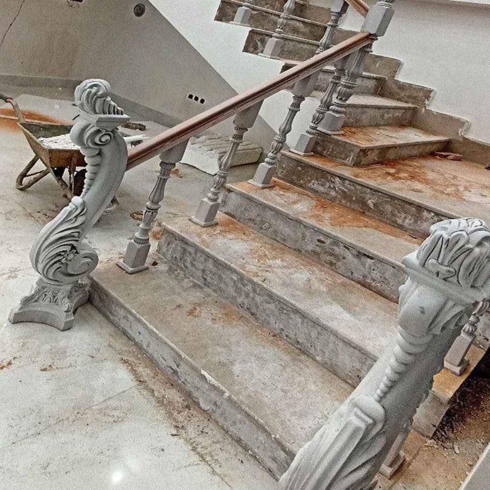 نرده چوبی پایه سی ان سی جنس راش